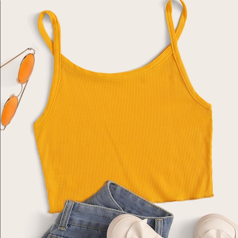 BRAND NEW NEVER WORN SHEIN ribbed cropped tank top